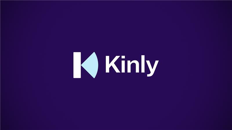 Kinly Logo on Purple